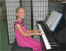 Piano Student Girl Orange City Florida
